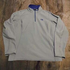 The North Face 1/4 Zip Fleece Pullover Women's XL Purple